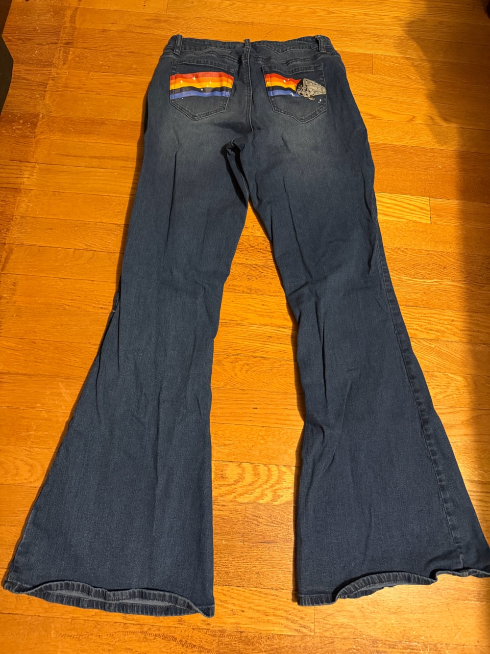 Star Wars Her Universe Rainbow Flare Jeans - Picture 2 of 7